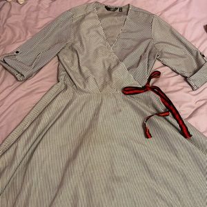 Mlle Gabrielle Dresses | Womens Striped Dress | Color: Blue/White